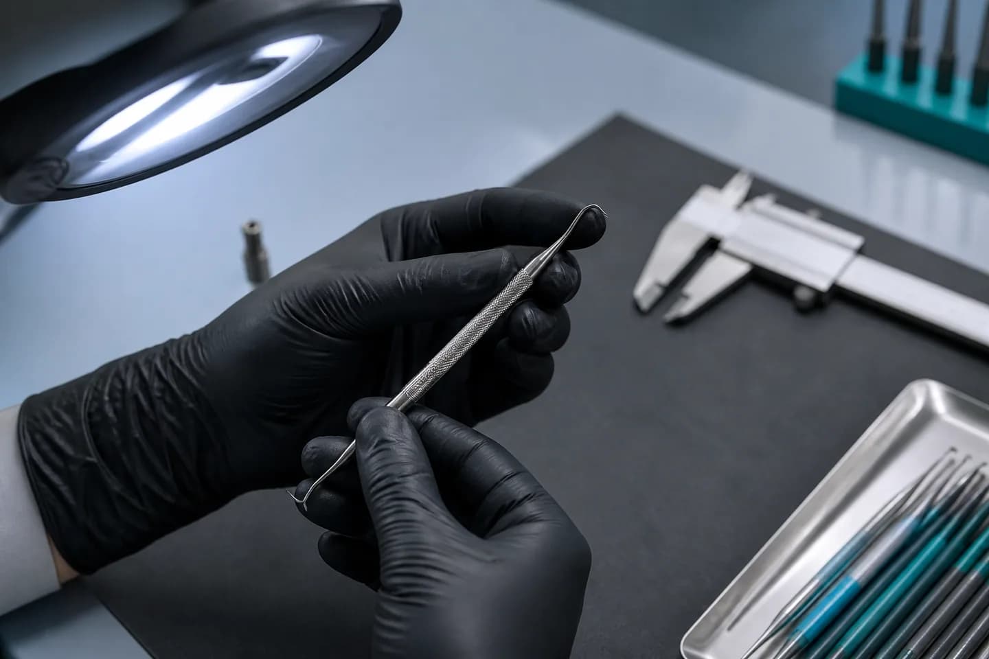 Provisional visual of dental instrument inspection