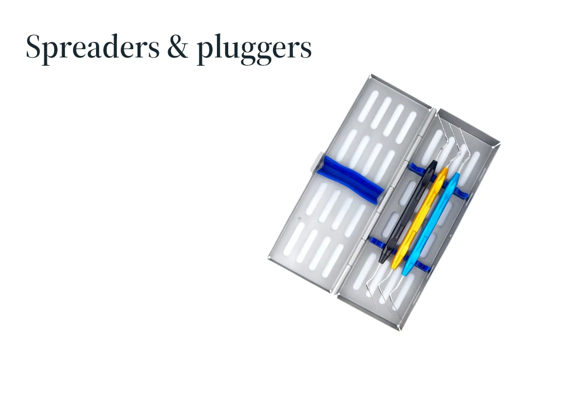 Endodontic hand instruments presented with a focus on their working ends.