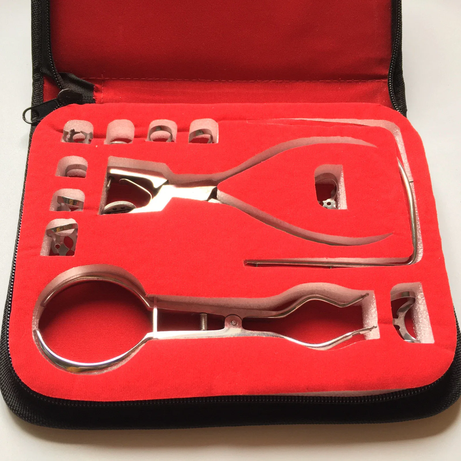 1Pack Dental Rubber dam Kit Separator rubber dam rubber dam punch Clamp forceps