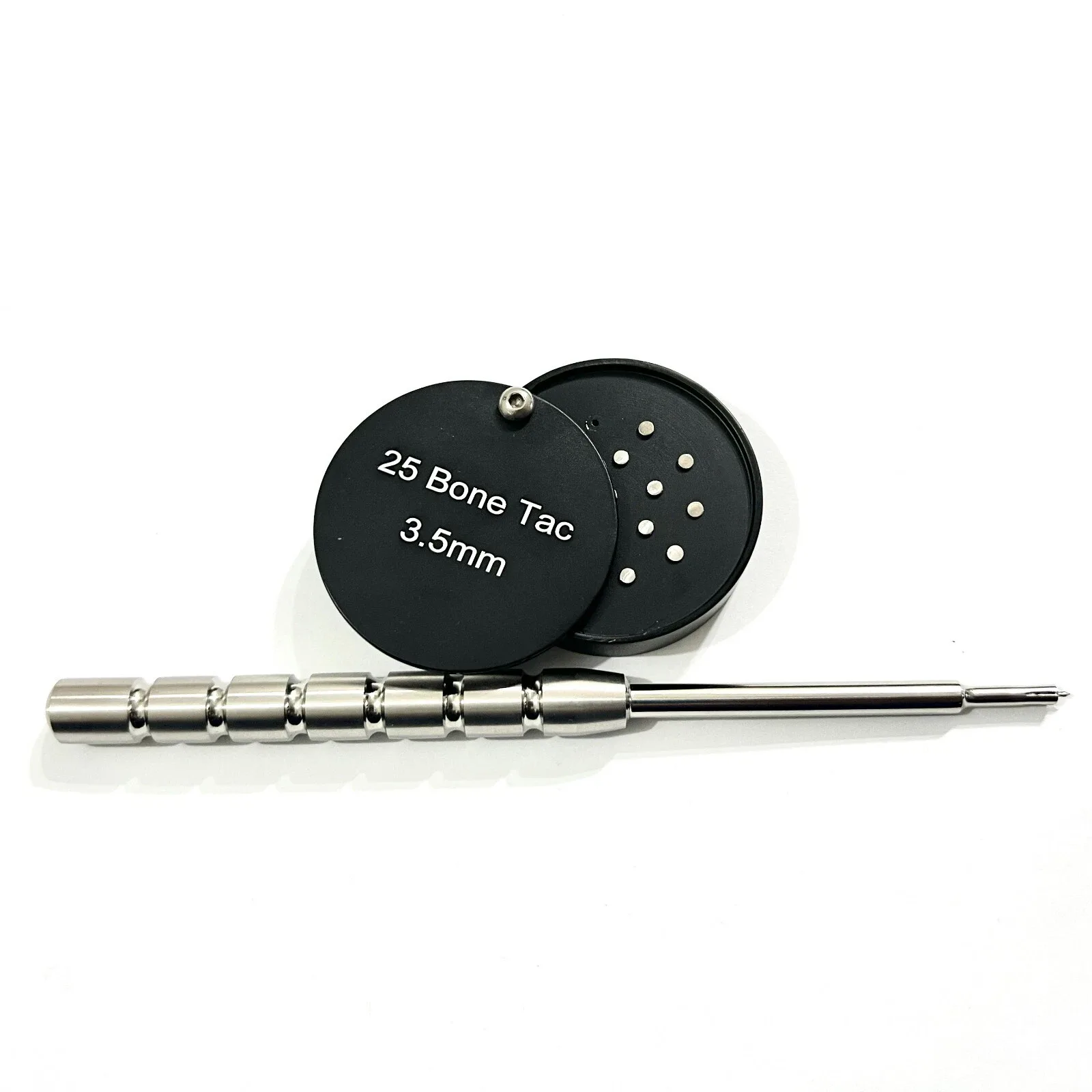 Dental GBR Tac Applicator 25pcs Kit Bone Tac Pins 3.5 mm Short Membrane Fixation