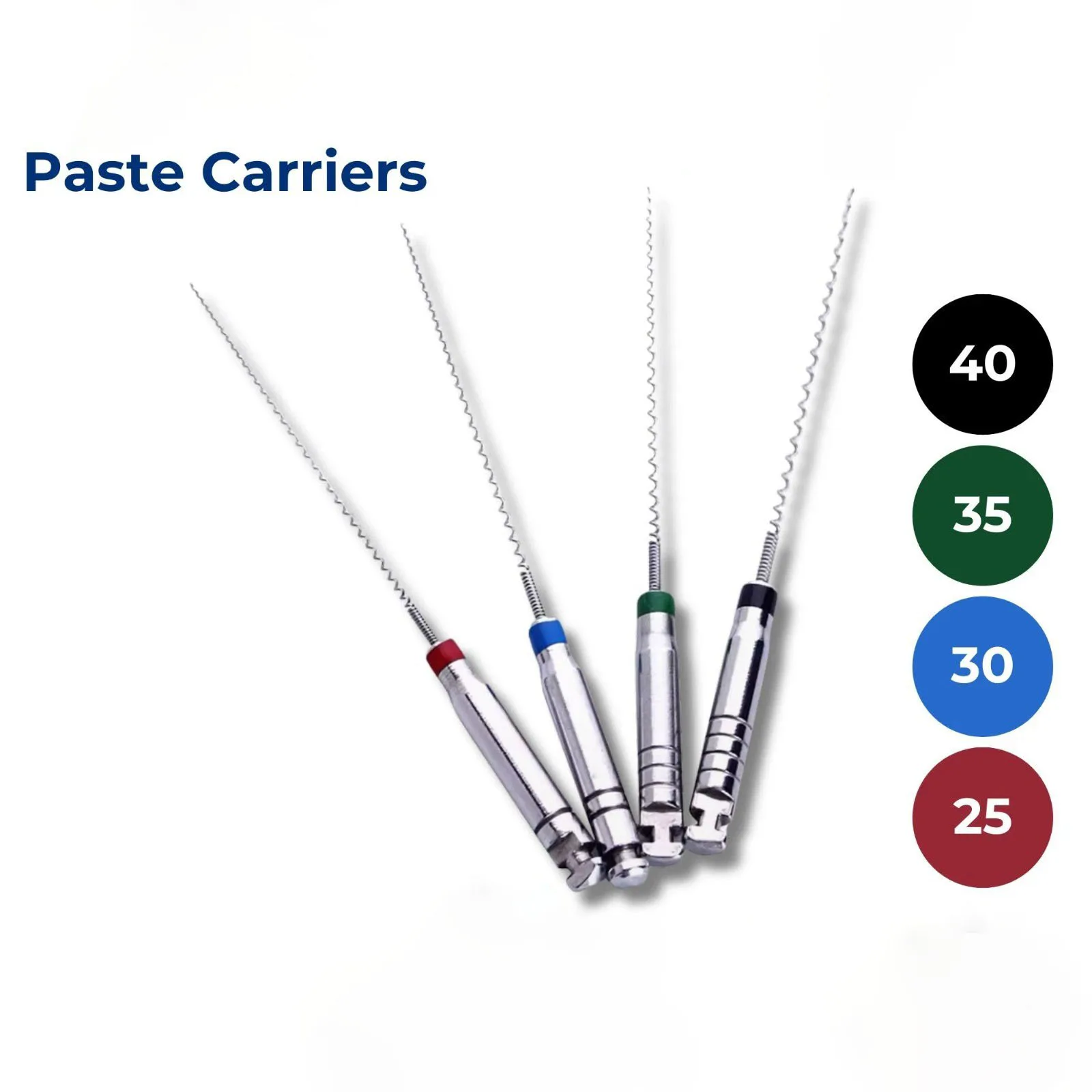 Lentulo Paste Carriers Stainless Steel Endo Root Canal 21 25mm 4pcs