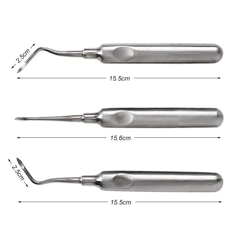 Three Heidbrink root-tip pick patterns with annotated nominal lengths