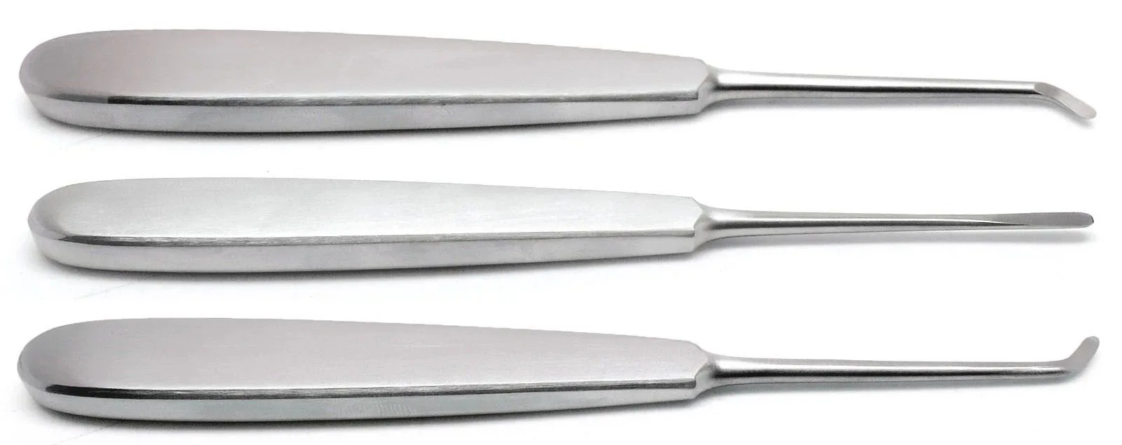 Warwick James root elevator patterns showing left, straight and right working ends