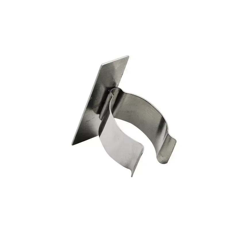 Endodontic measuring plate mounted on a metal finger ring, viewed from the side
